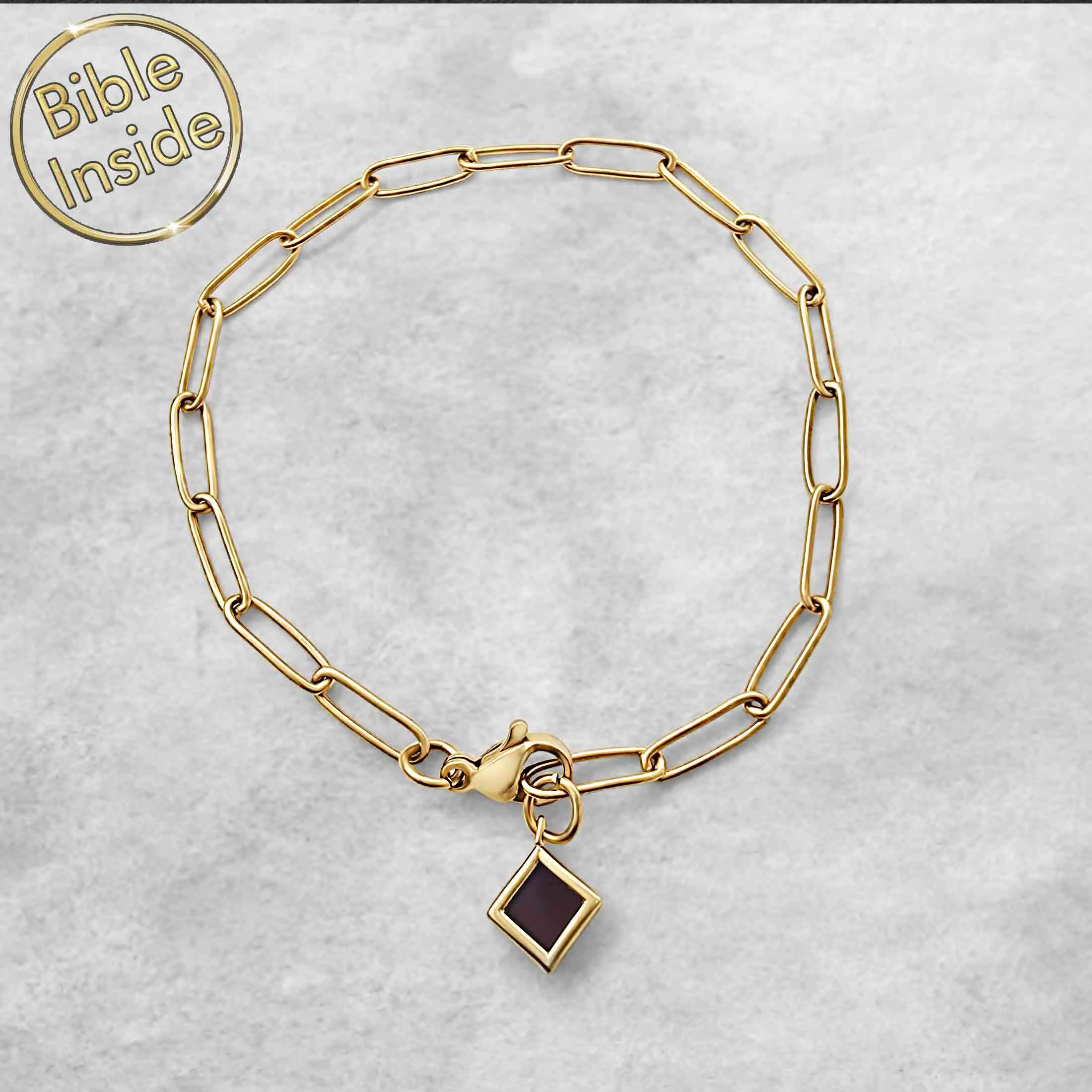 Scripture Bracelet with the Nano Bible - Link Path Bracelet