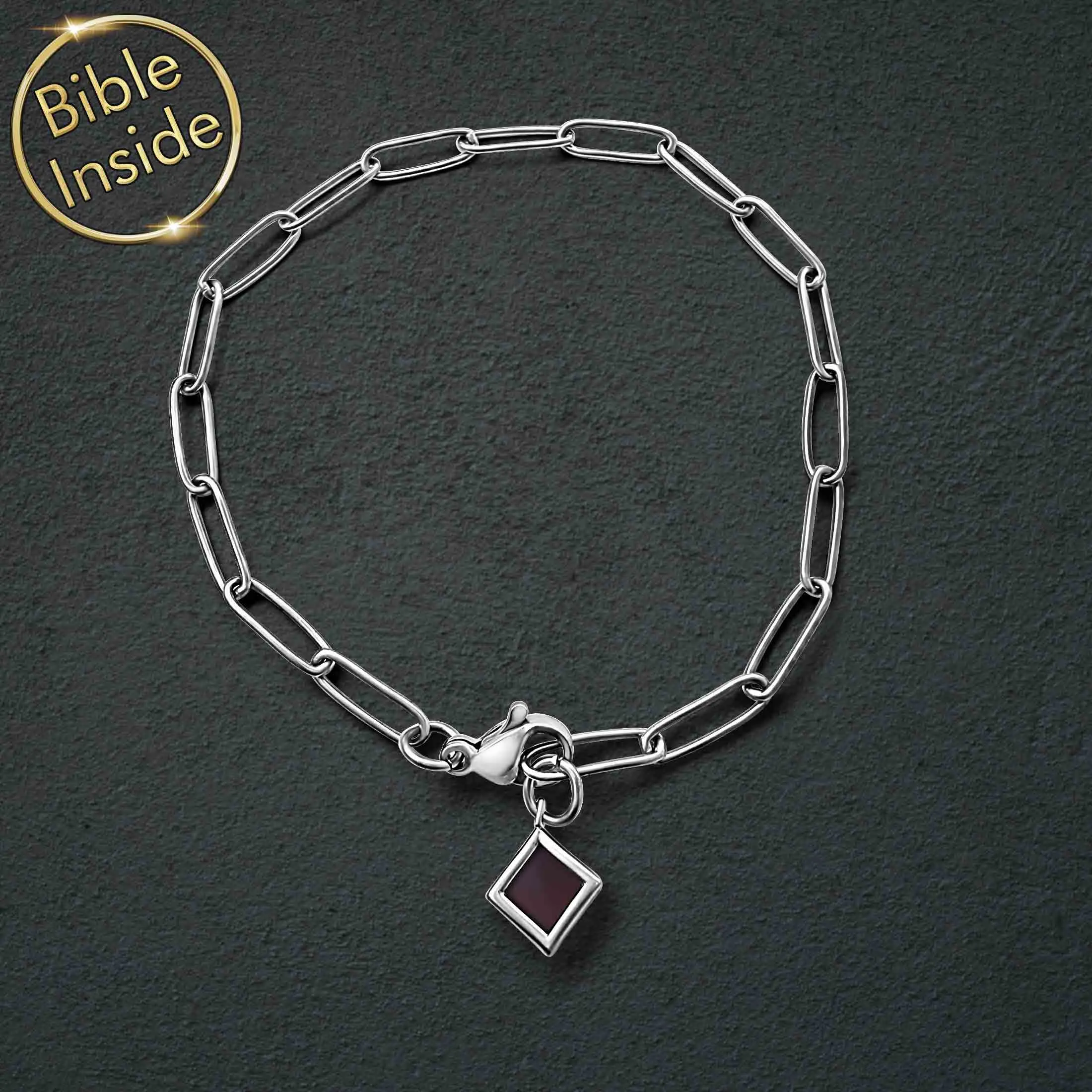 Scripture Bracelet with the Nano Bible - Link Path Bracelet