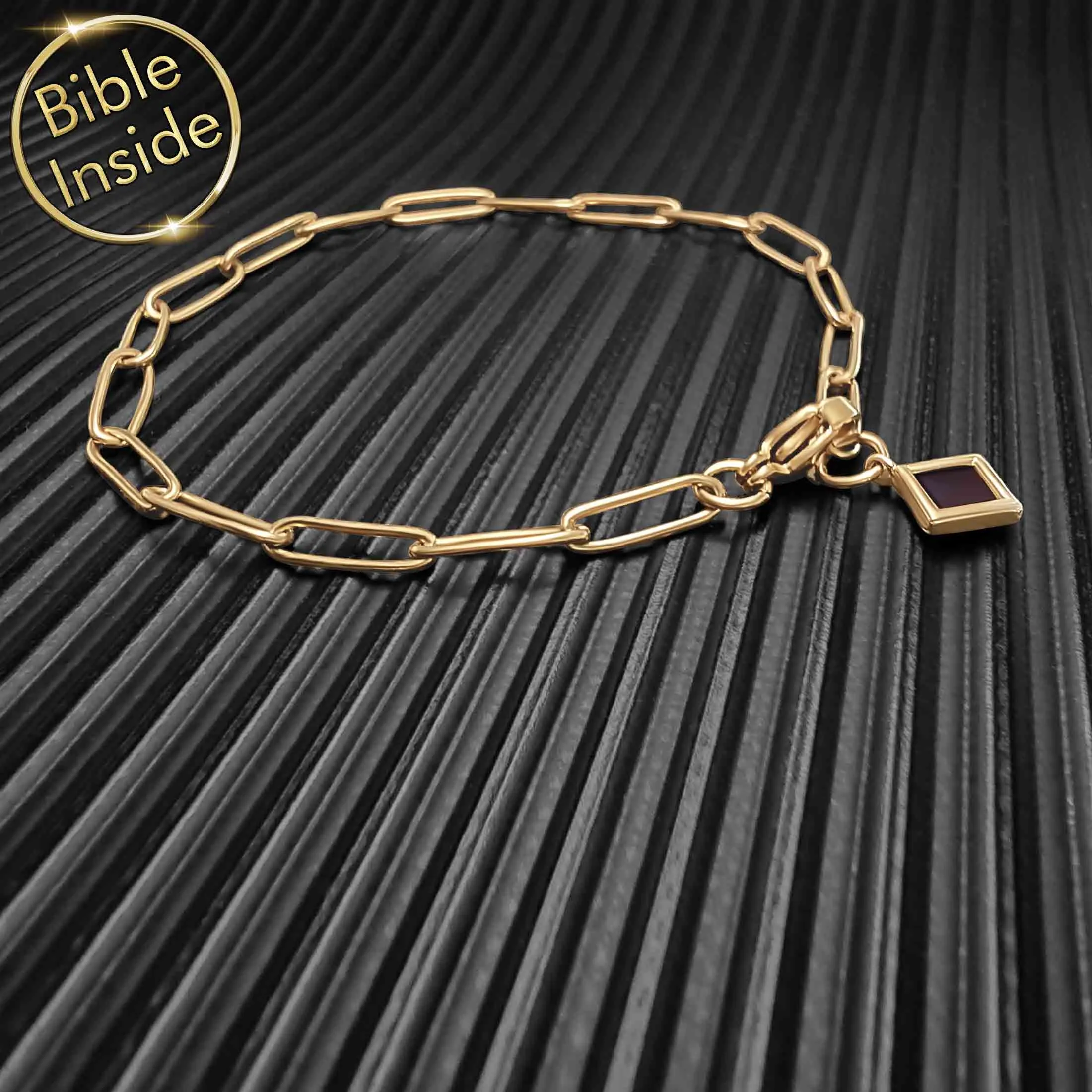 Scripture Bracelet with the Nano Bible - Link Path Bracelet