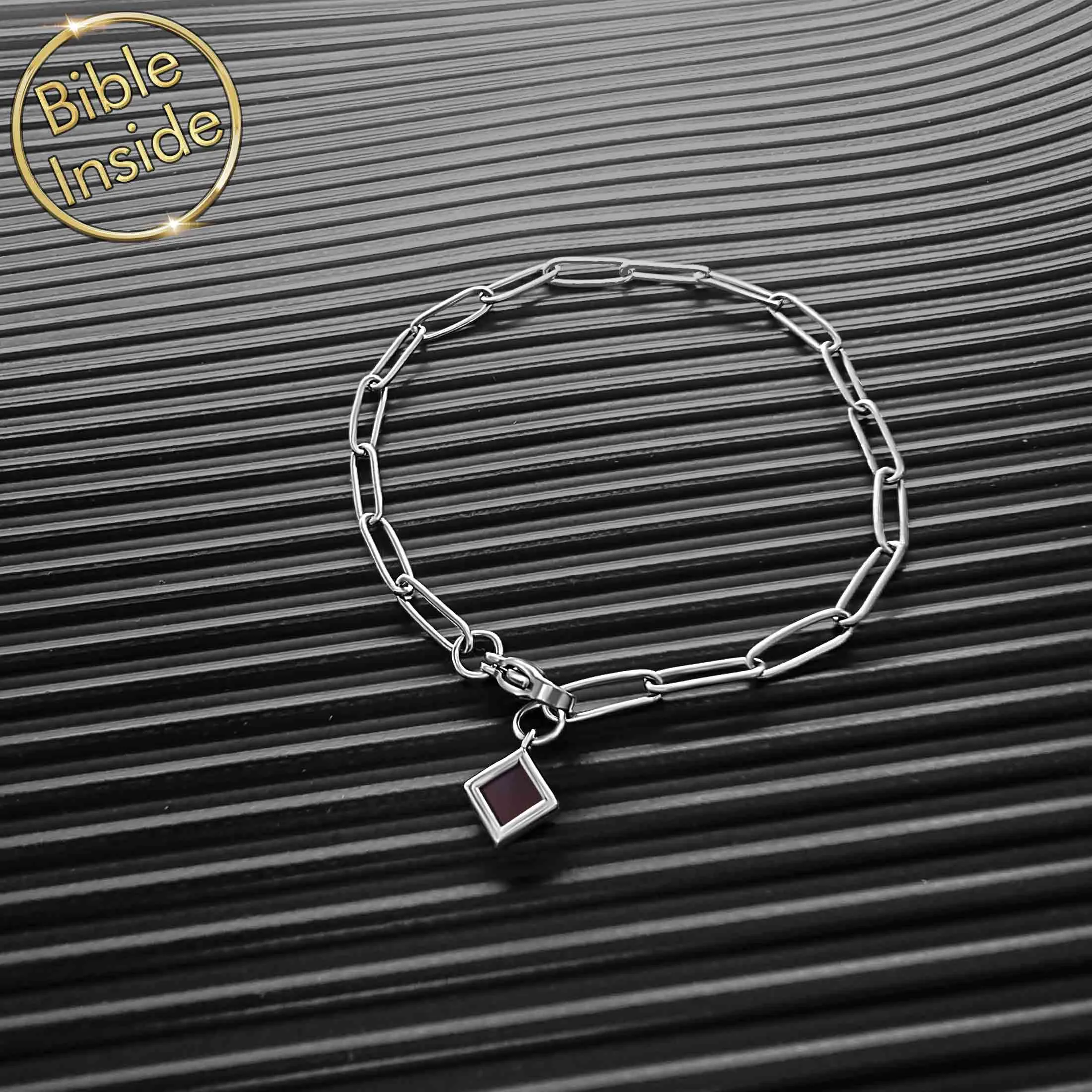 Scripture Bracelet with the Nano Bible - Link Path Bracelet