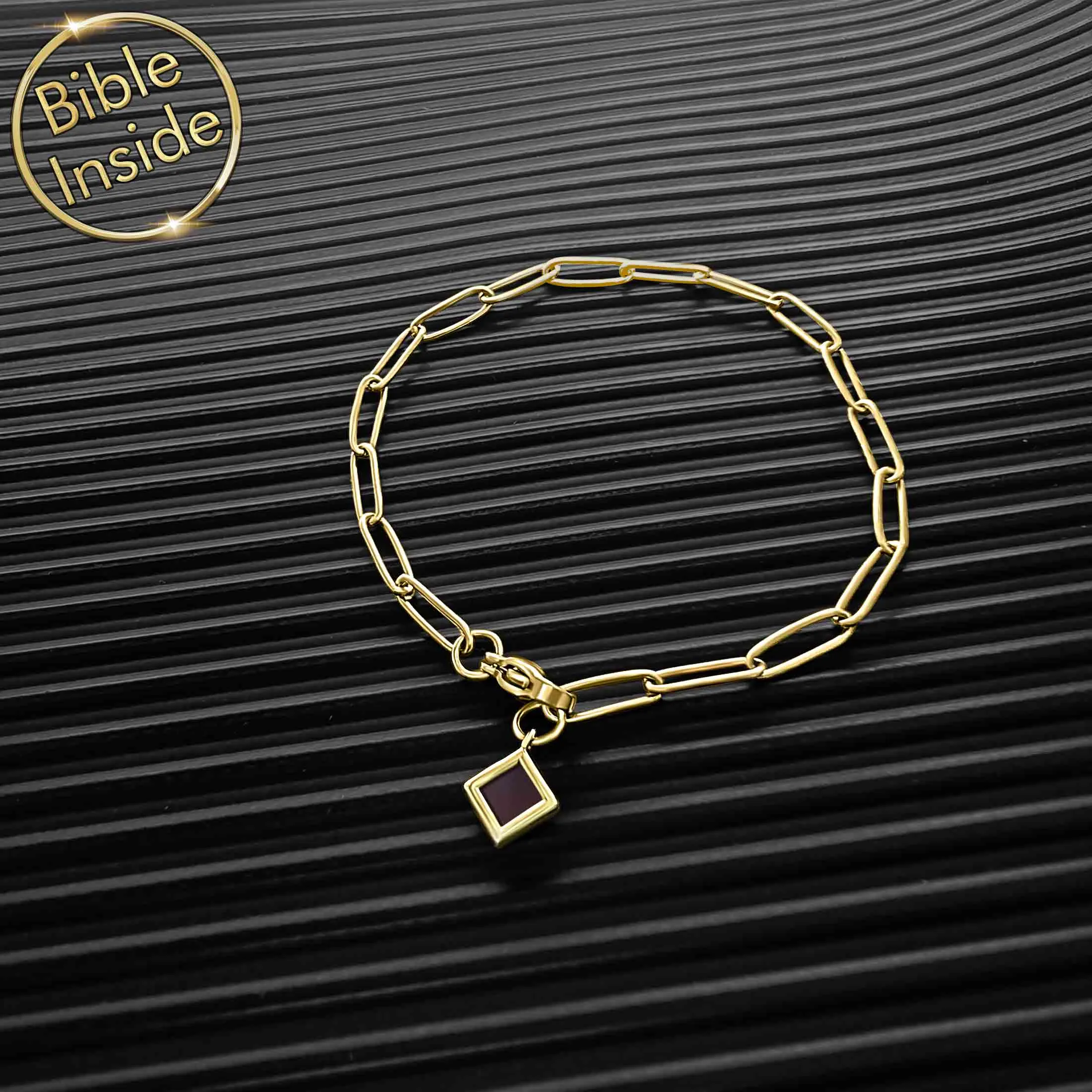 Scripture Bracelet with the Nano Bible - Link Path Bracelet