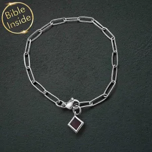 Scripture Bracelet with the Nano Bible - Link Path Bracelet