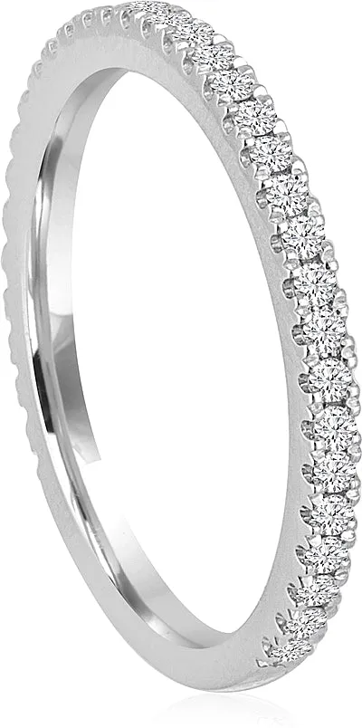 Signature Pave Set Diamond Wedding Band