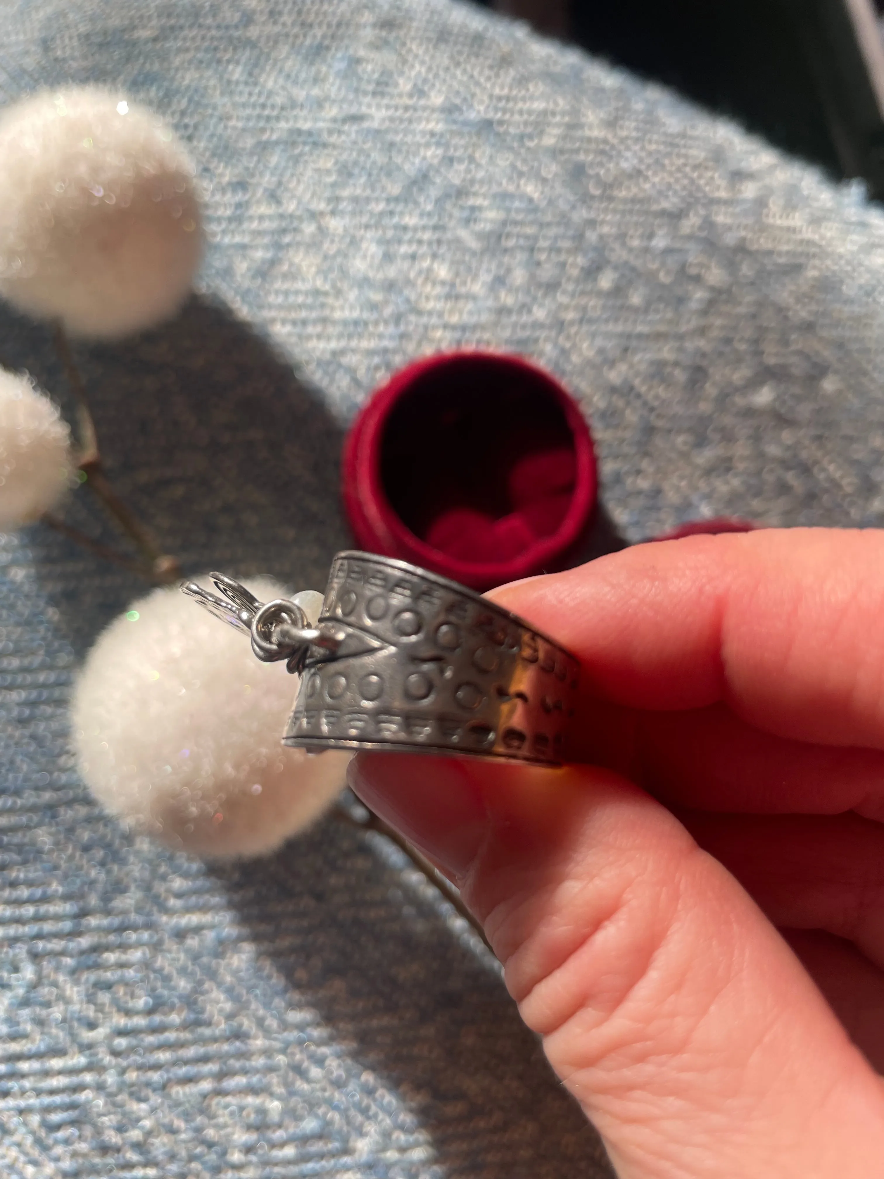 Silpada Coin and Pearl Cha Cha Sterling Silver Ring