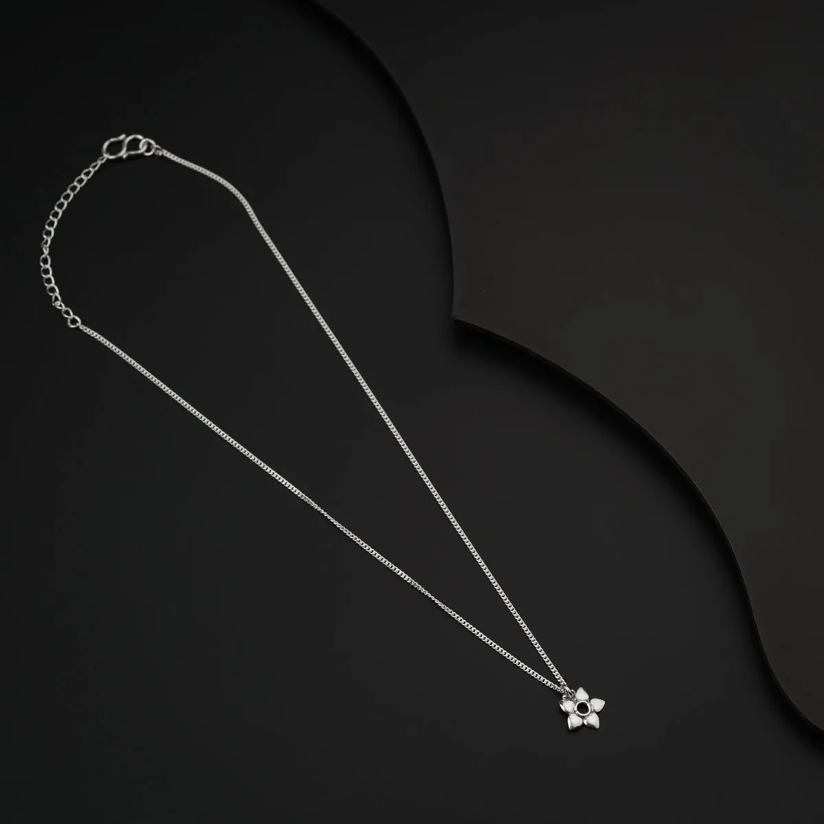 Silver Charm Chain Necklace