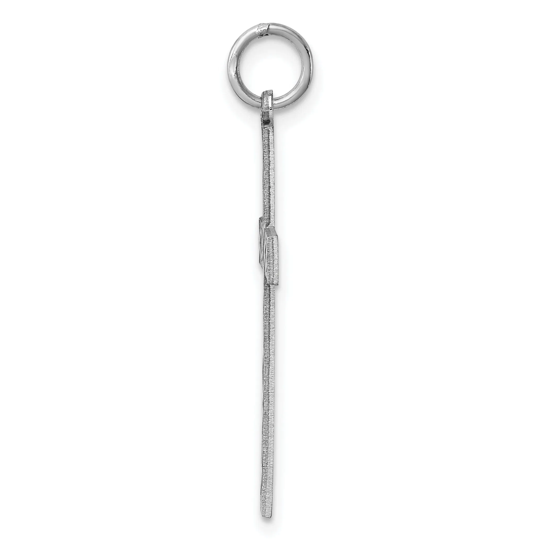 Silver Laser Designed Latin Cross Pendant