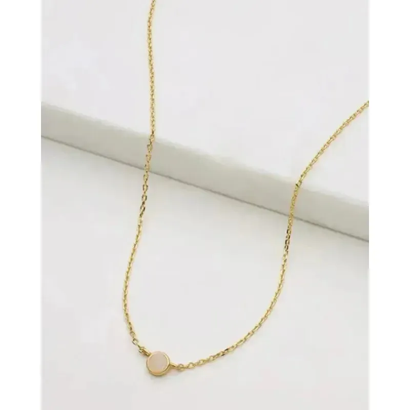 Single Stone Mini Necklace