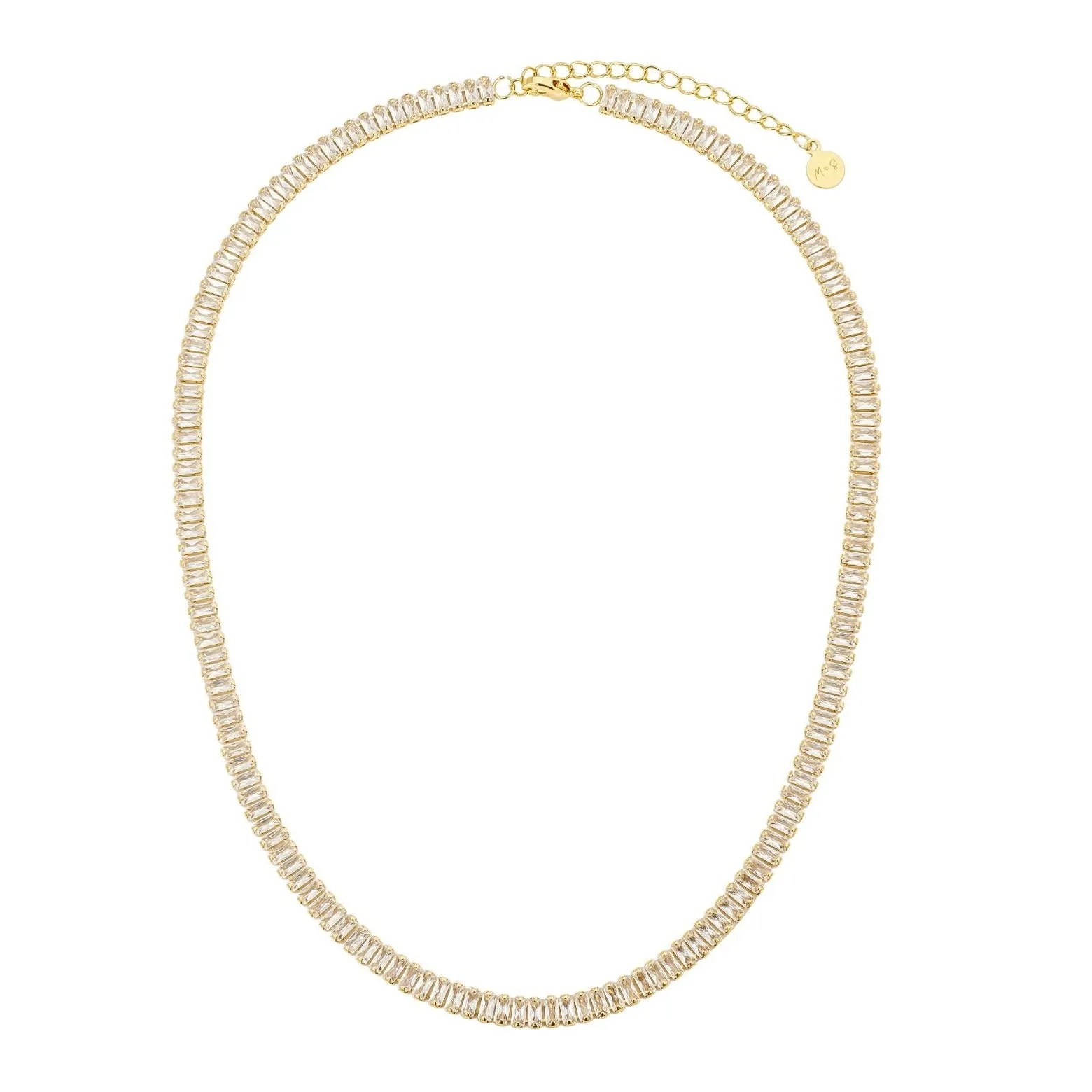 Sloan Baguette Tennis Necklace