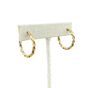 Small Gold Plated Vintage Hoop Earrings