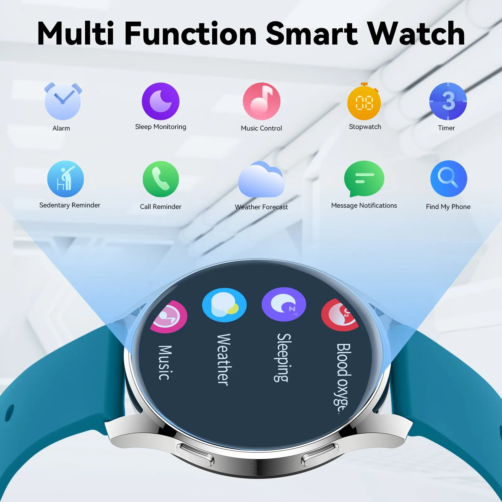 Smart Watch For Women Men HD Call Dial Activity Fitness Tracker Watch With Heart Rate Monitor Sleep Tracker Pedometer Step Counter Stopwatch Waterproof Sports Smartwatch For Android iPhone Samsung