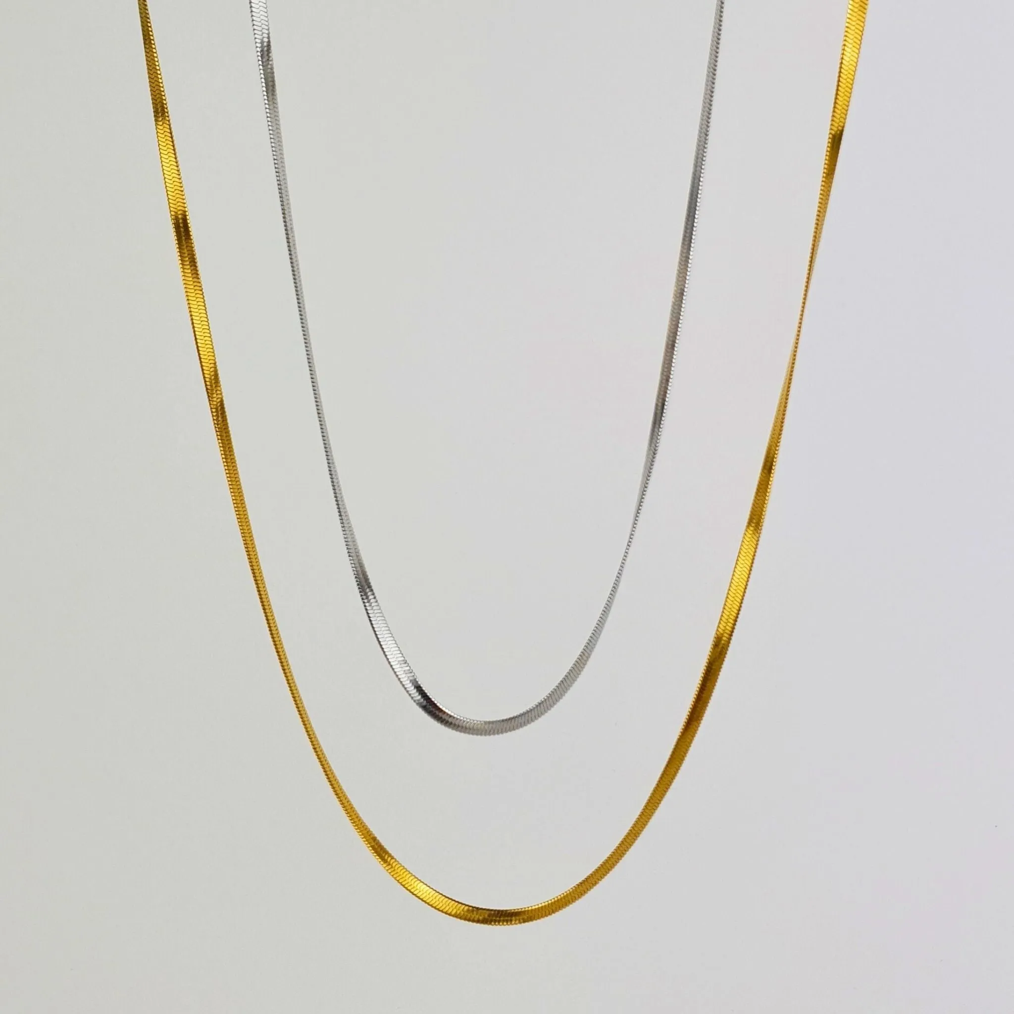 Snake Chain Necklace - Gold or Silver