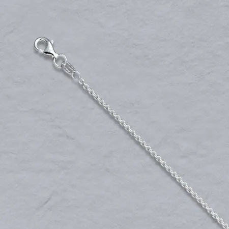 Springer's Collection Sterling Silver 1.8mm Round Cable Chain - 20"