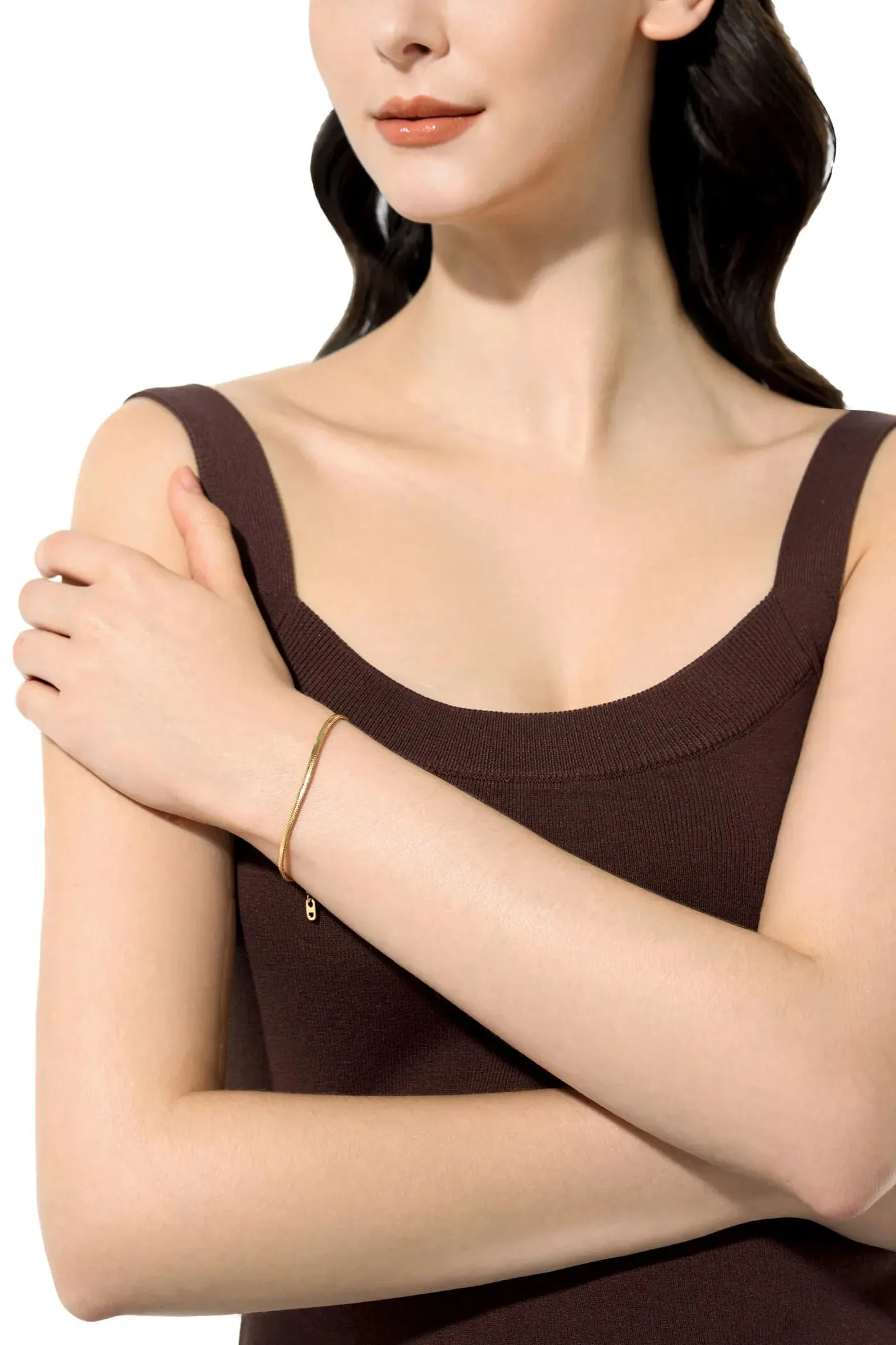 Square Snake Chain Bracelet