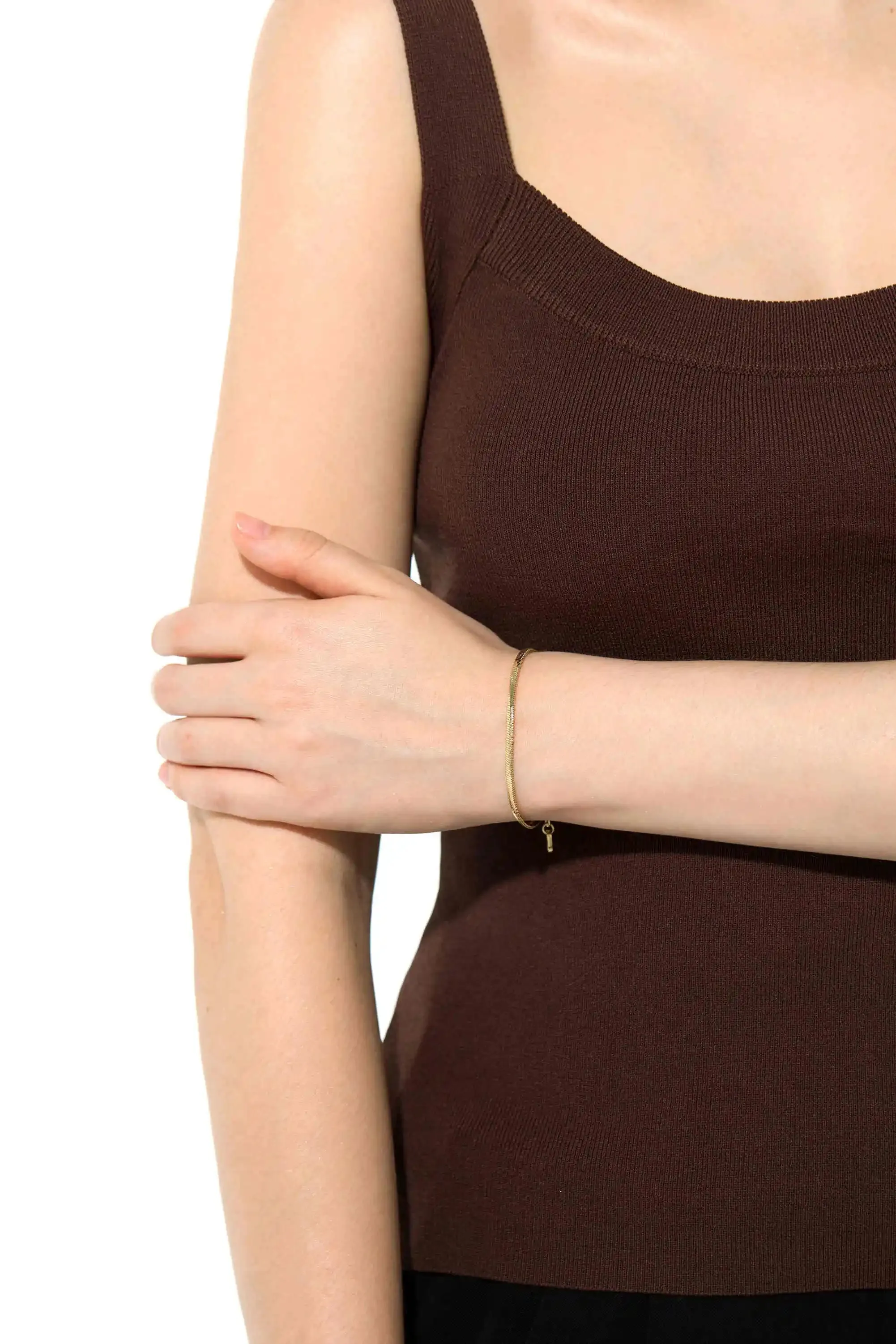 Square Snake Chain Bracelet