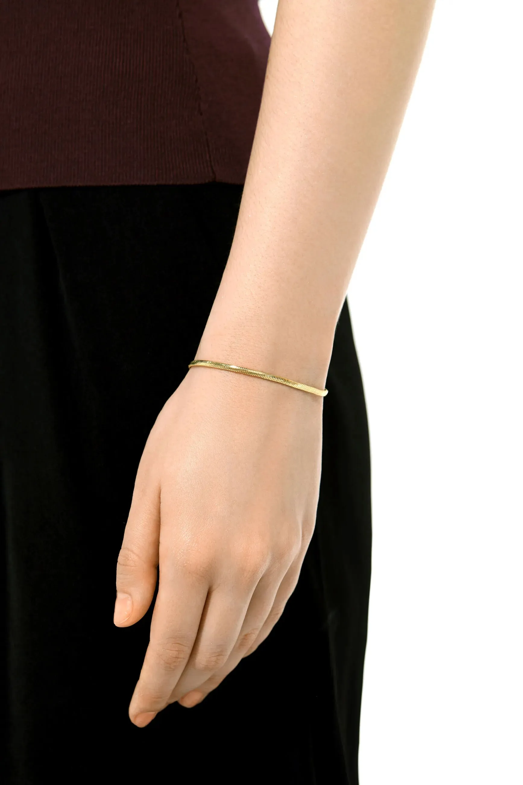 Square Snake Chain Bracelet