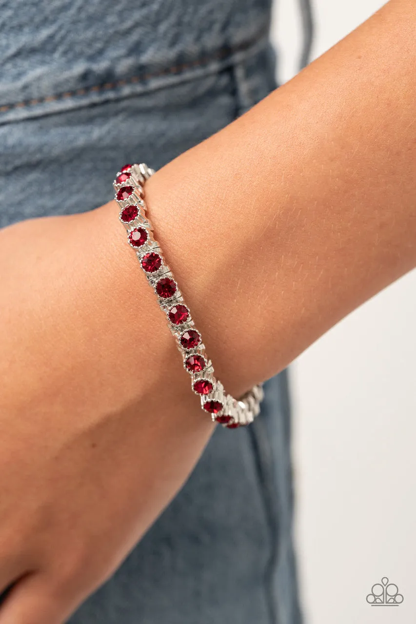 Starry Social Red Paparazzi Bracelet