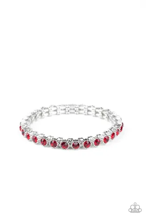 Starry Social Red Paparazzi Bracelet
