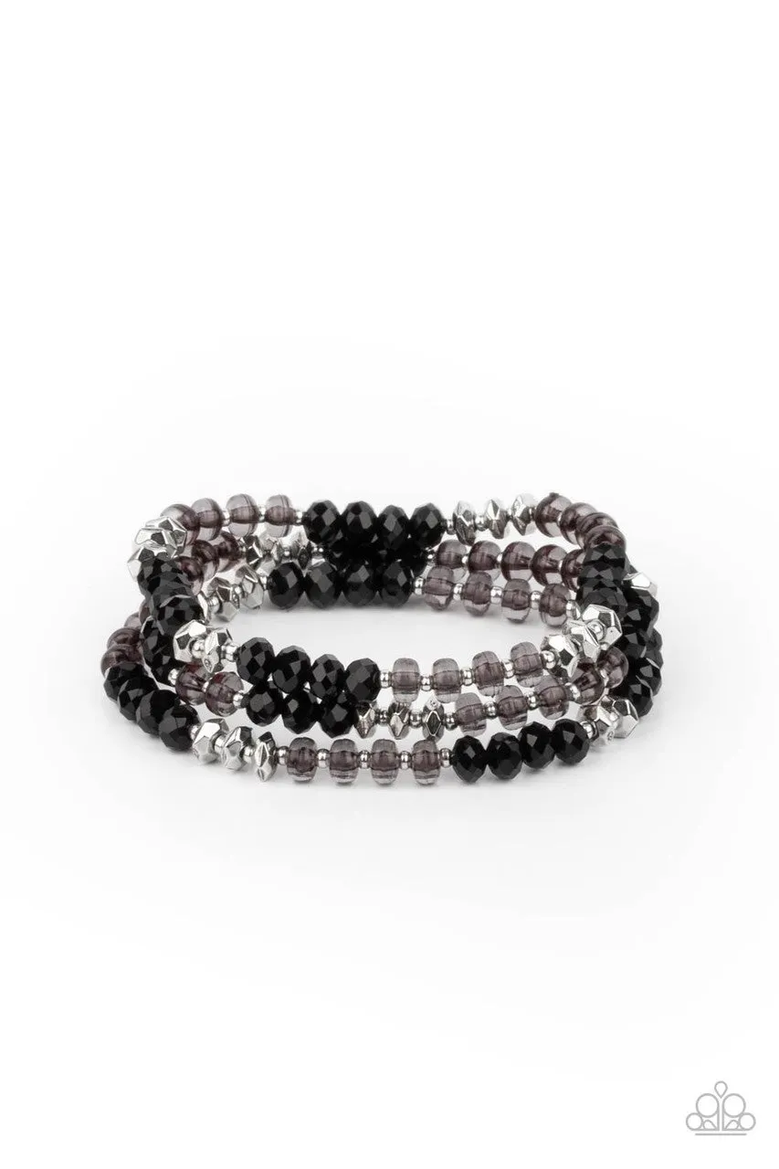 Stellar Strut Black Paparazzi Bracelet