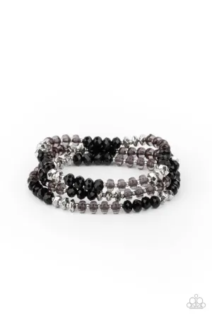 Stellar Strut Black Paparazzi Bracelet