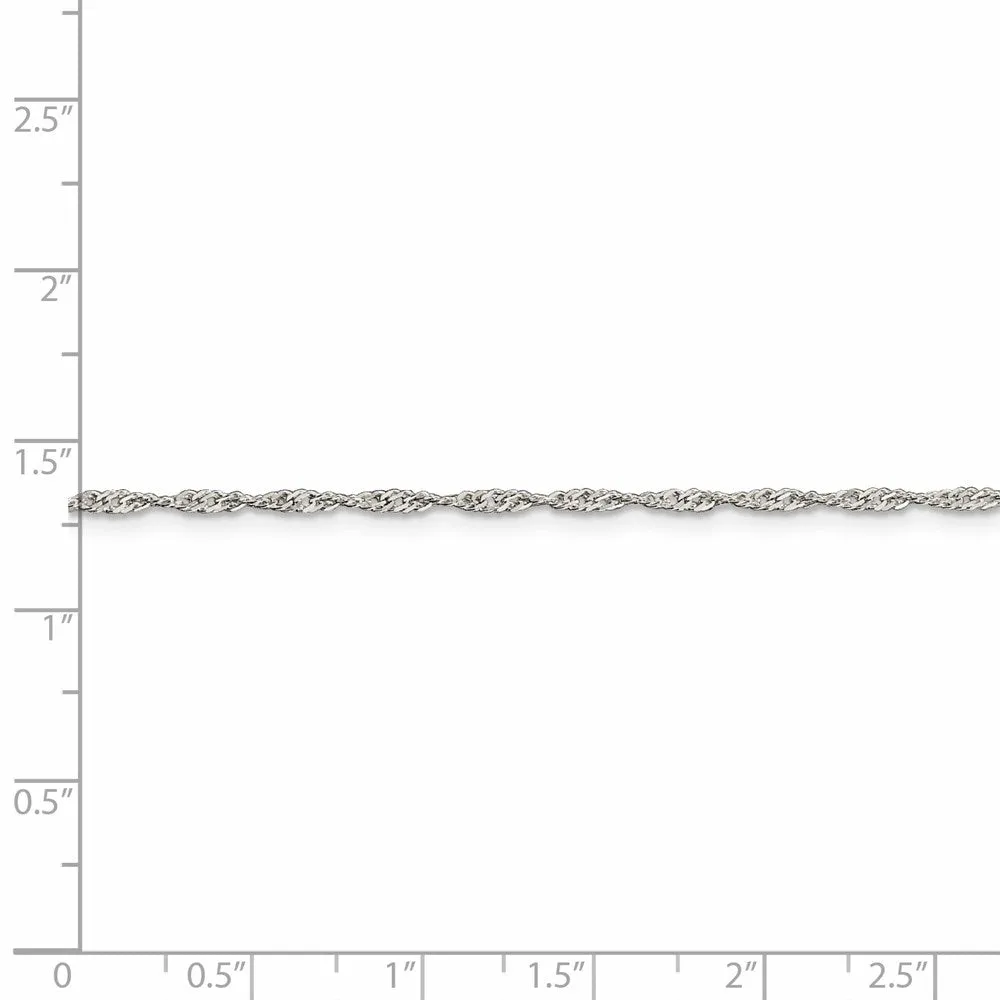 Sterling Silver 1.75mm Singapore Chain