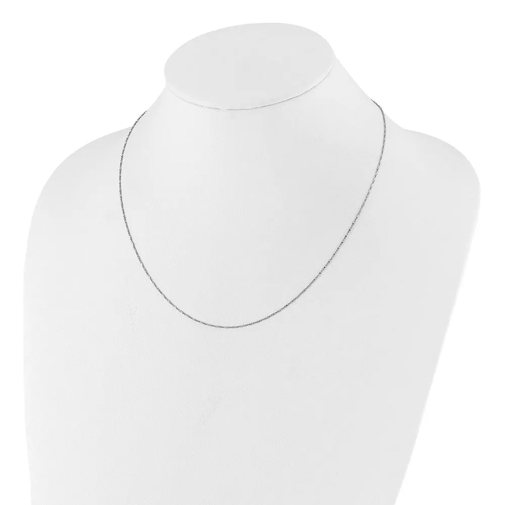 Sterling Silver Adjustable .95mm Singapore Chain
