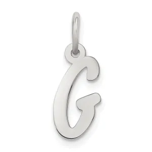 Sterling Silver Small Initial G Charm