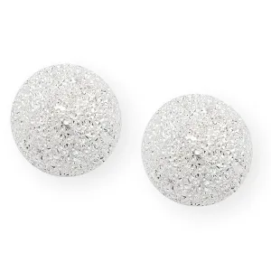 Sterling Silver Star Dust Ball Earrings