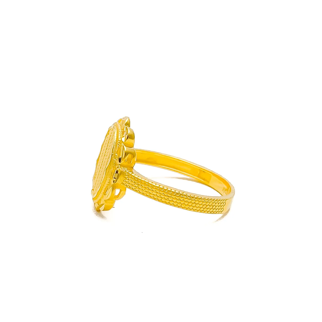 Stylish Brilliant 22k Gold Ring