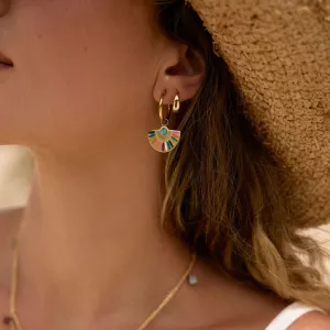 Sunrise Waterproof Stainless Steel Hoop Earrings