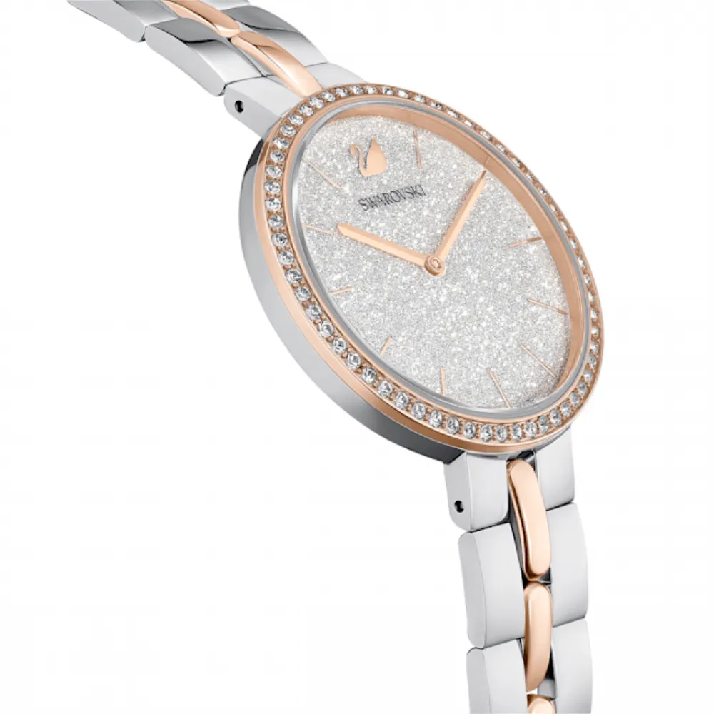Swarovski Cosmopolitan watch Swiss Made, Metal bracelet, White, Mixed metal finish