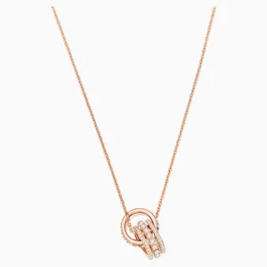 Swarovski Further Pendant White Rose-Gold Tone One Size