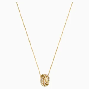 Swarovski,Further Necklace,White, Gold-Tone,One Size