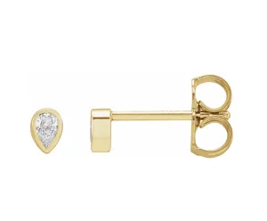 Teardrop Diamond Earrings