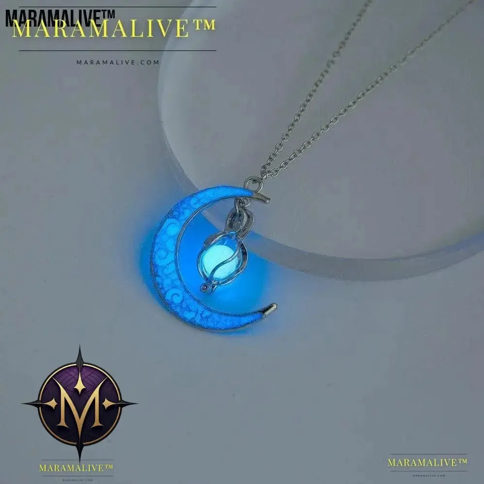 The Halloween Multicoloured Moon Whirlwind Necklace