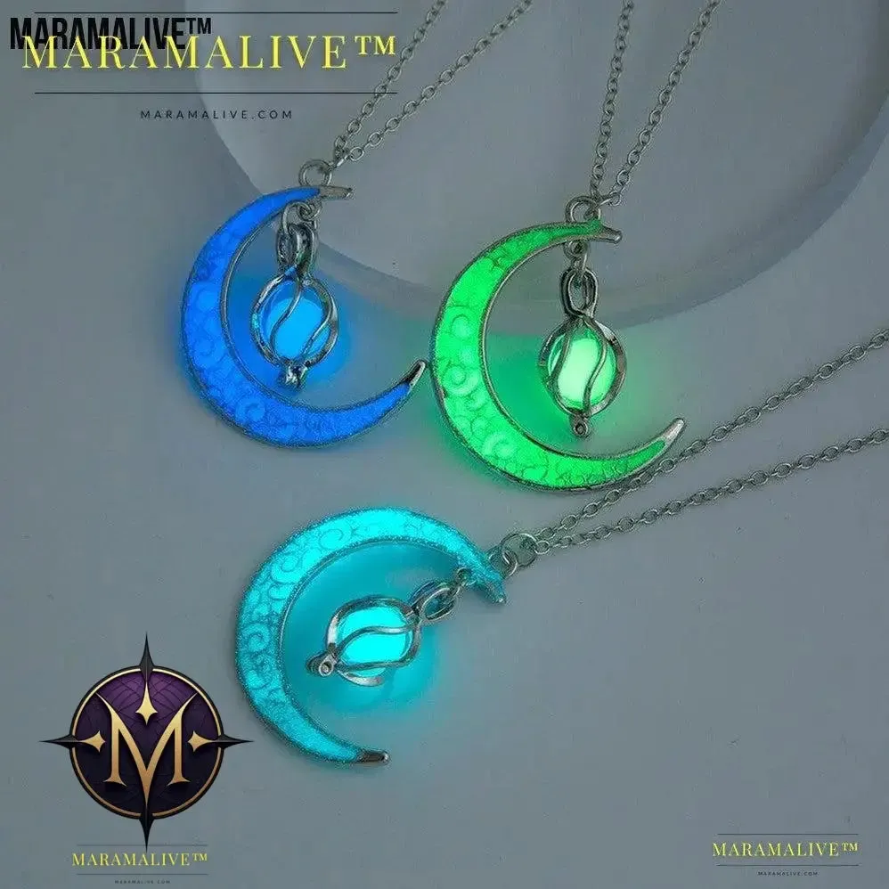 The Halloween Multicoloured Moon Whirlwind Necklace