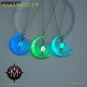 The Halloween Multicoloured Moon Whirlwind Necklace