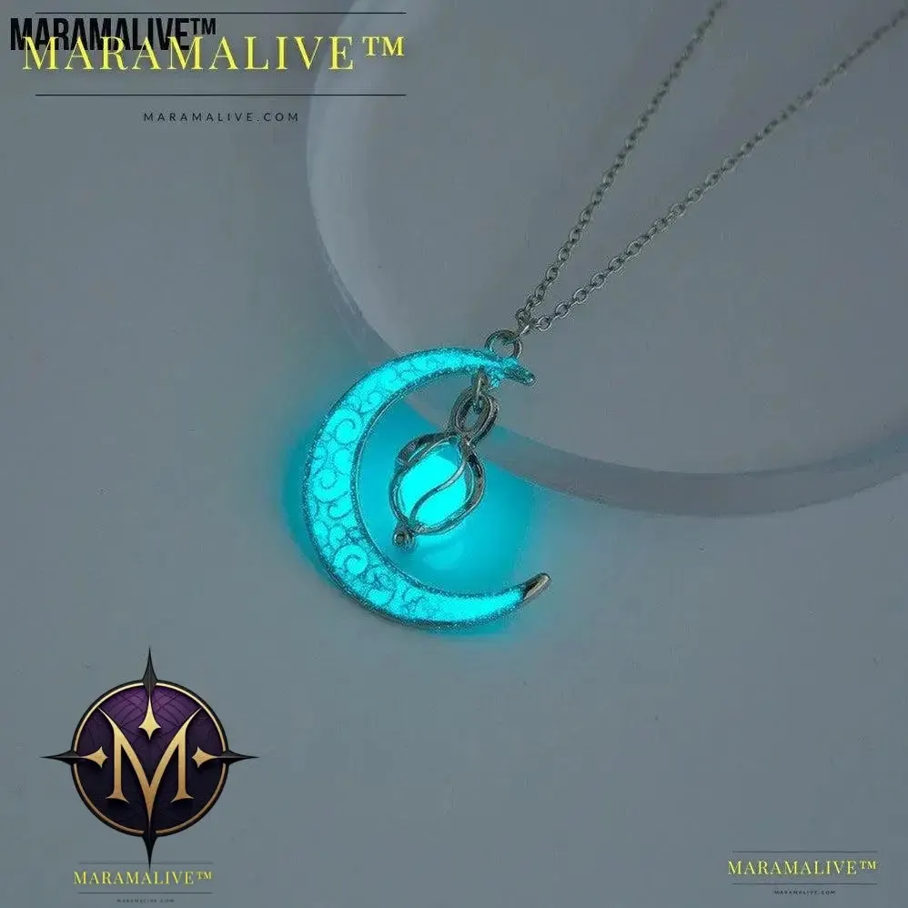 The Halloween Multicoloured Moon Whirlwind Necklace