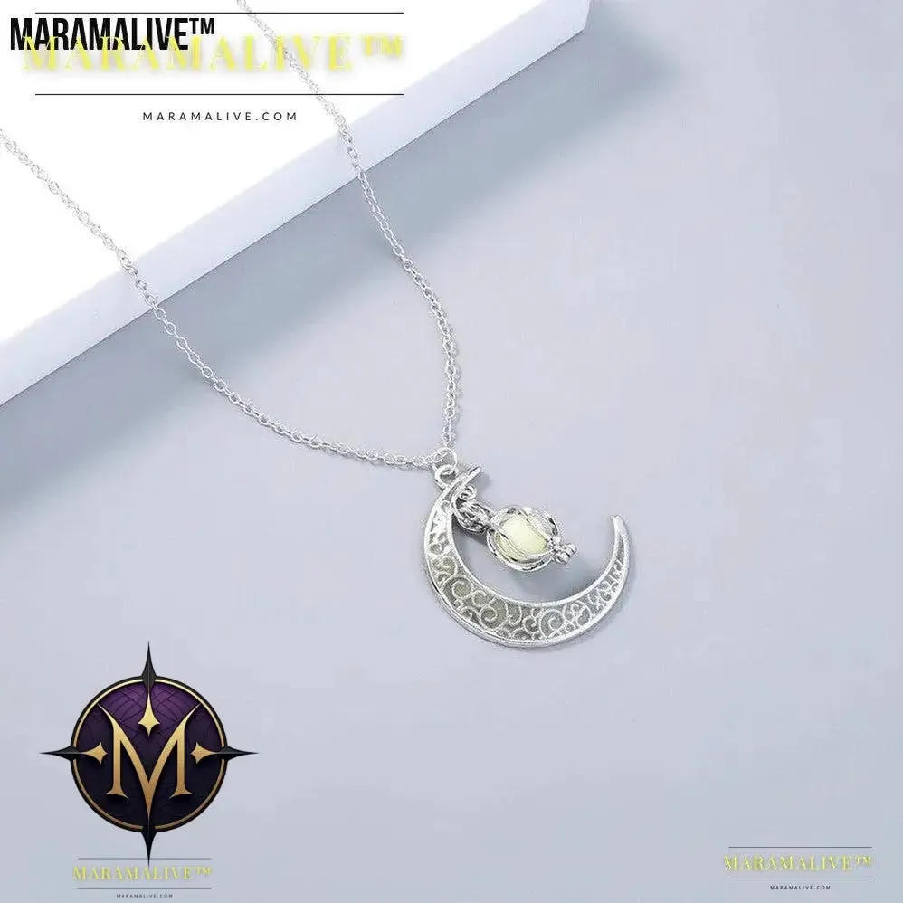 The Halloween Multicoloured Moon Whirlwind Necklace