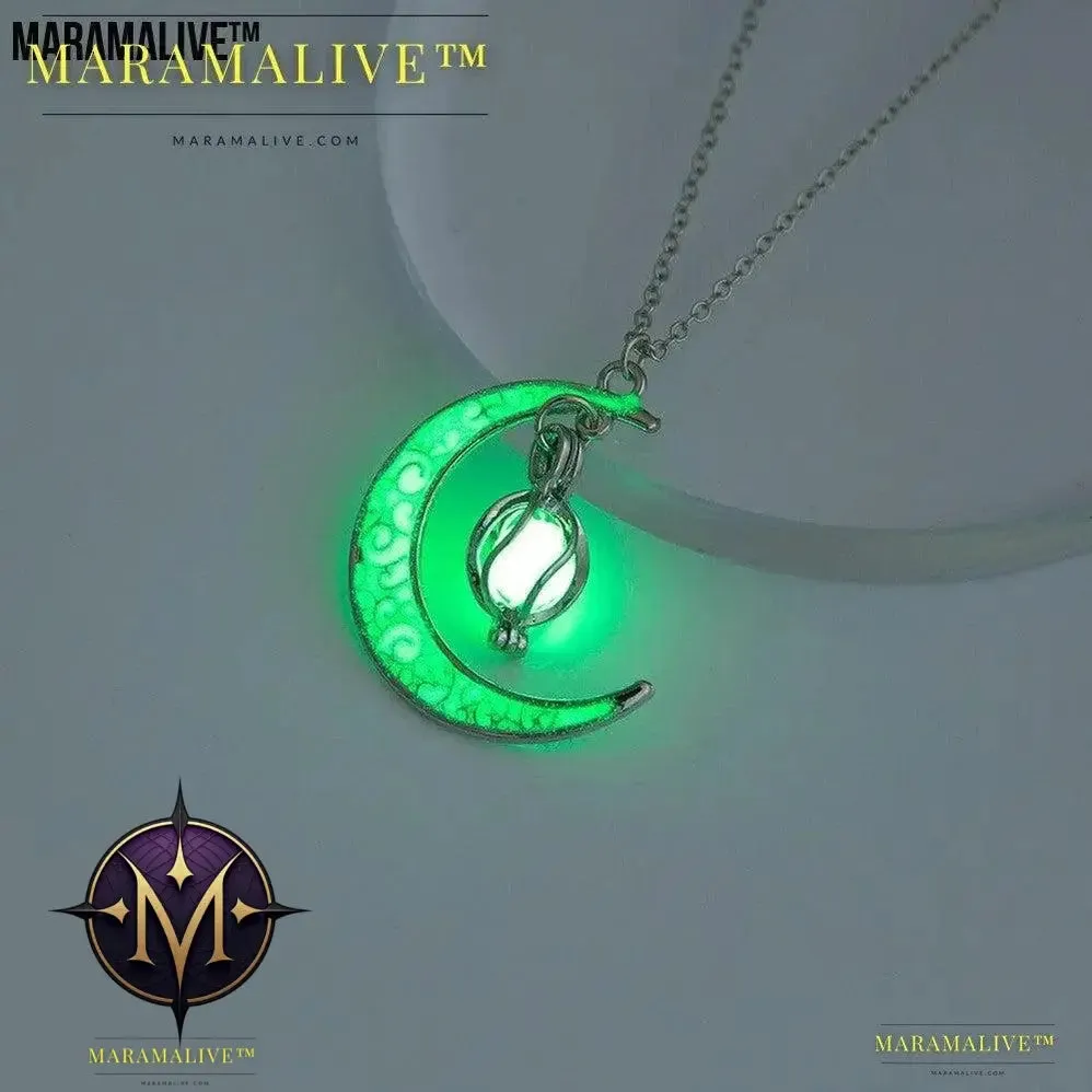 The Halloween Multicoloured Moon Whirlwind Necklace