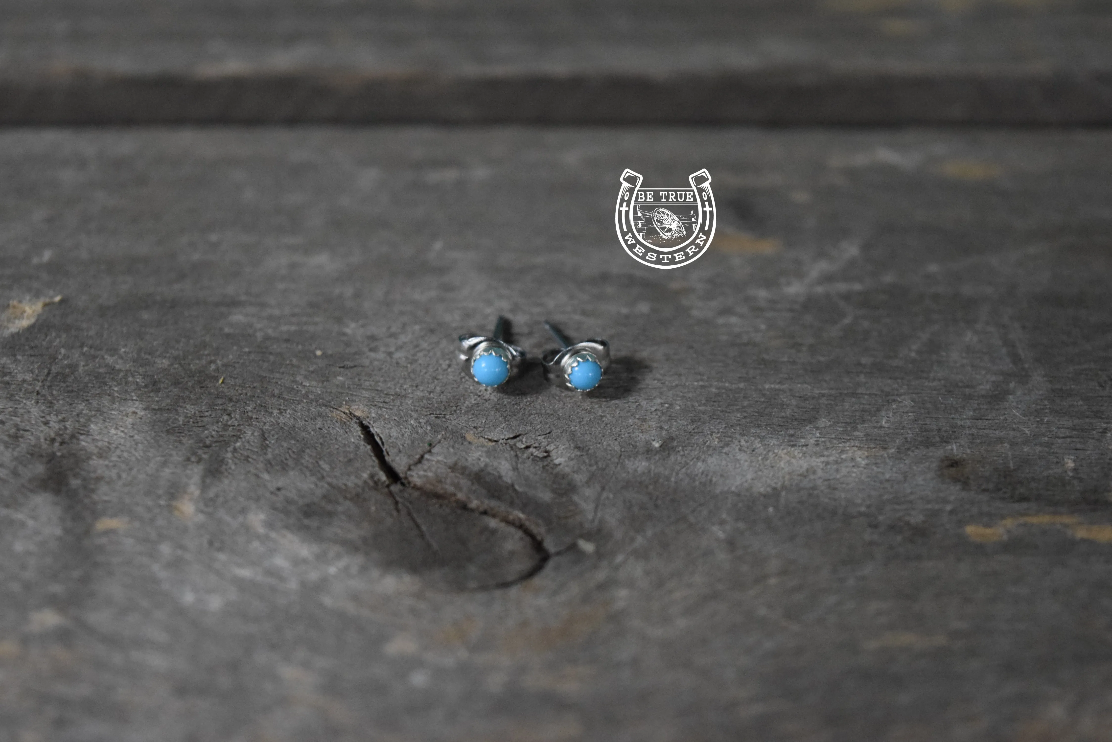 The Small Stud Turquoise Sterling Silver Earrings