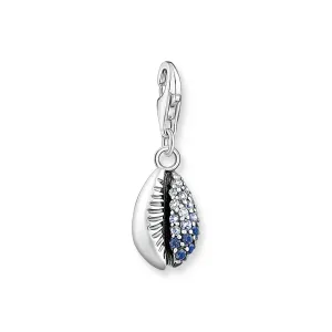 Thomas Sabo Charm Pendant Shell with Blue Stones Silver