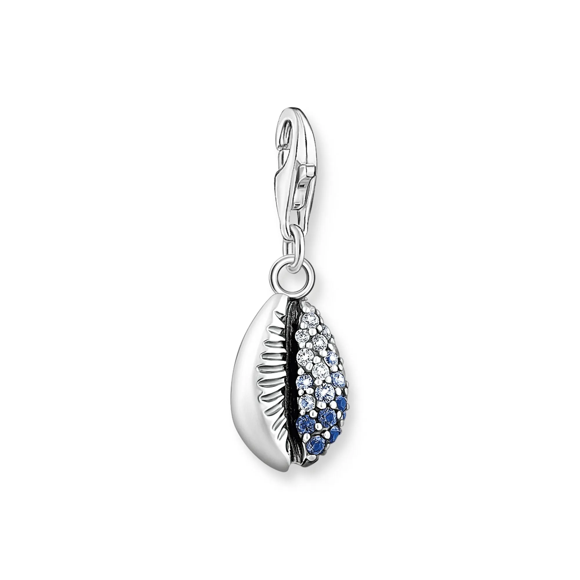 Thomas Sabo Charm Pendant Shell with Blue Stones Silver