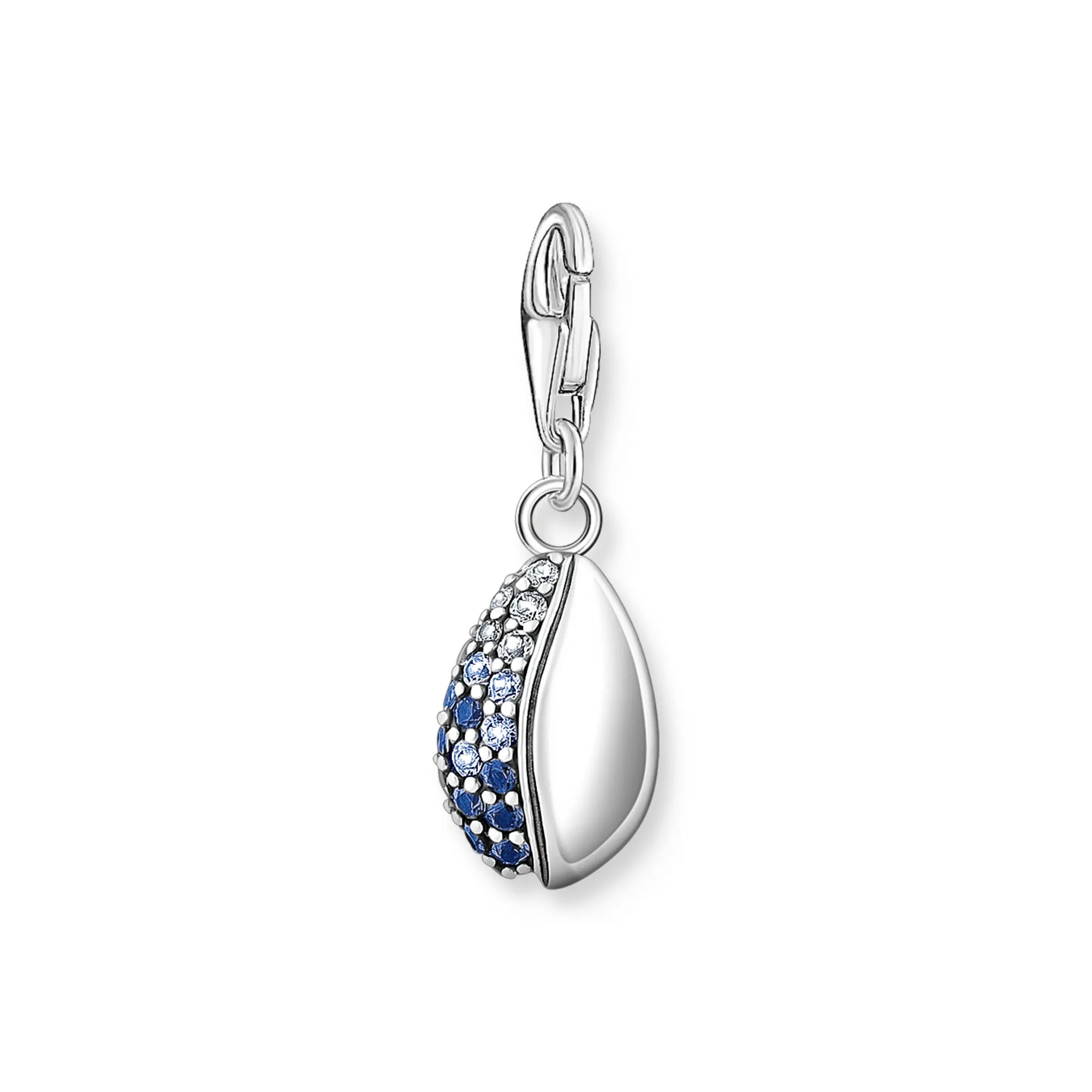 Thomas Sabo Charm Pendant Shell with Blue Stones Silver
