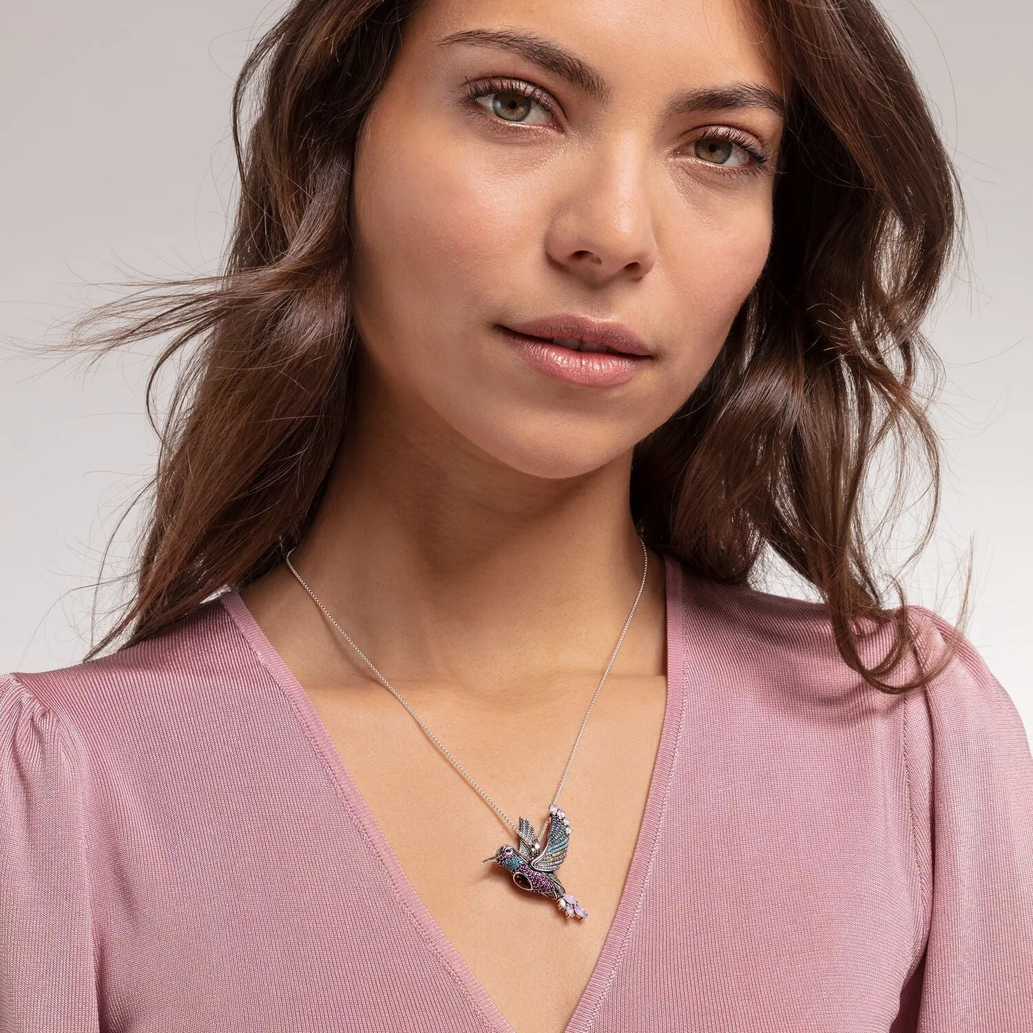 Thomas Sabo Pendant Colourful Hummingbird Silver