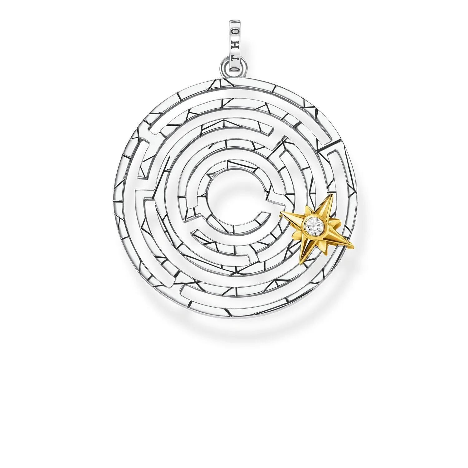 Thomas Sabo Pendant Labyrinth With Golden Star