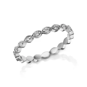 Tight Kisses Of Love - Gems & Diamond Eternity Ring - Real Natural Diamonds