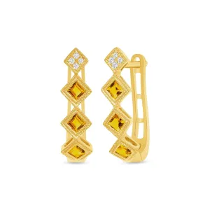 Timeless Citrine Earrings