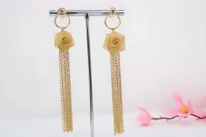 Timeless Copper Rose Earrings