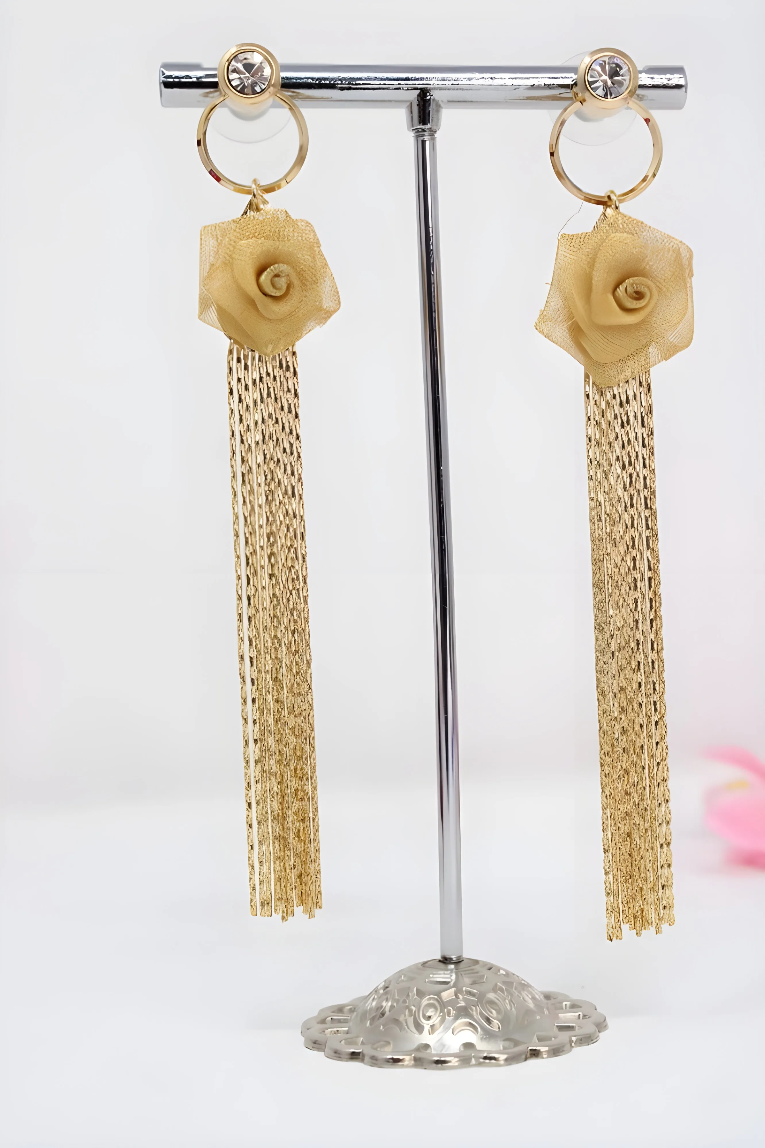 Timeless Copper Rose Earrings