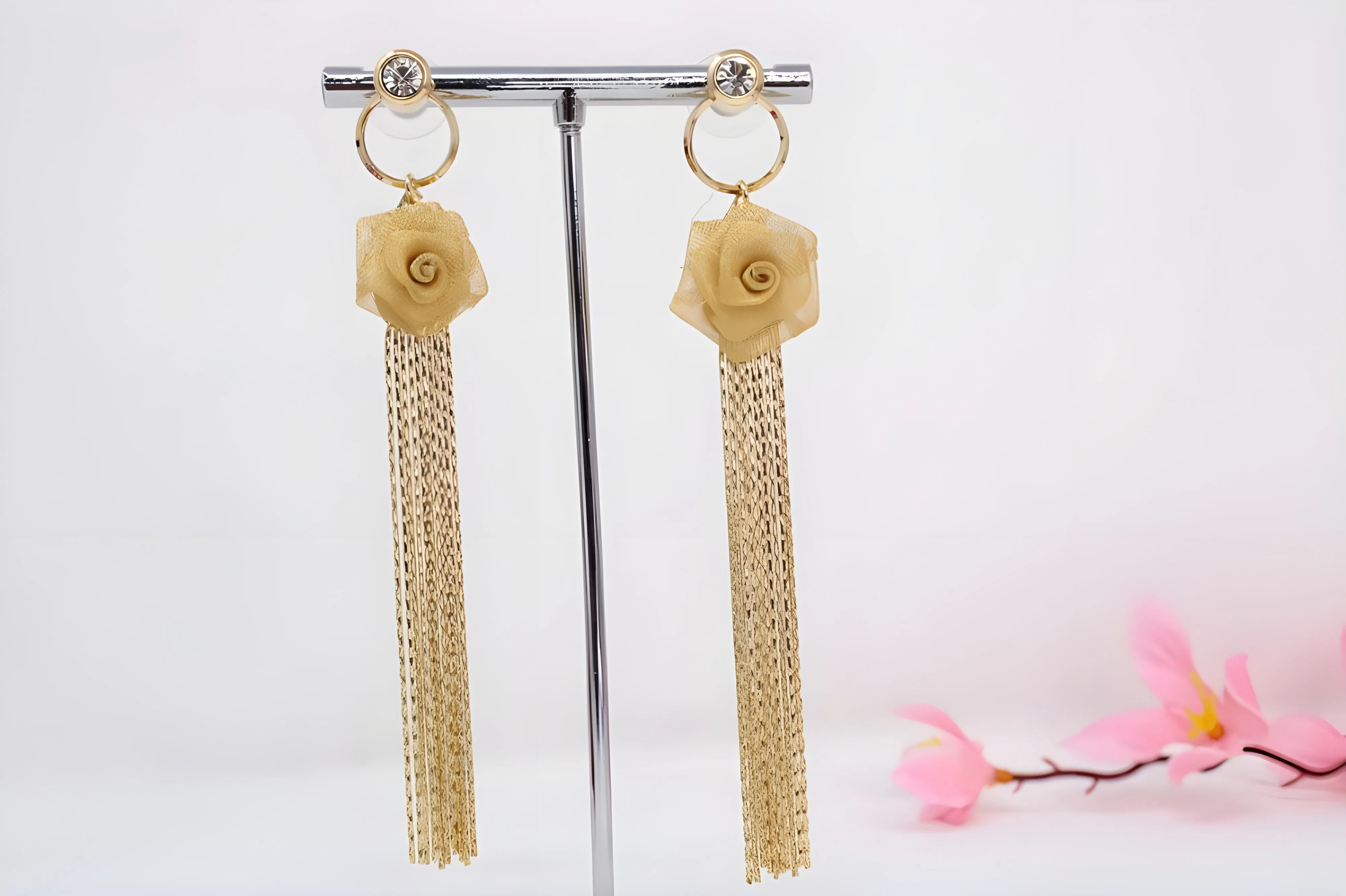 Timeless Copper Rose Earrings